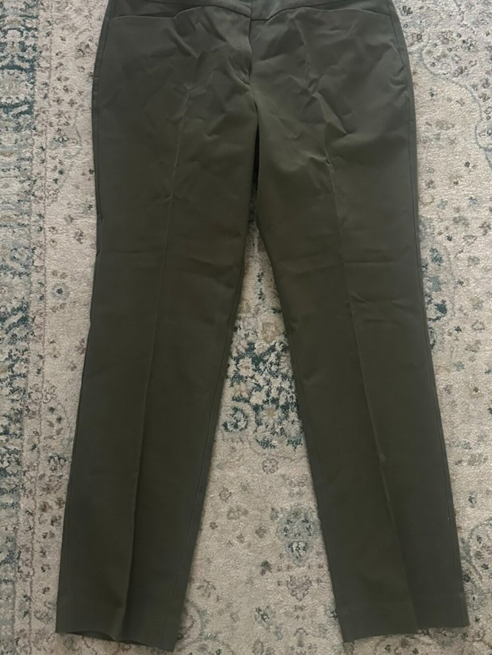 Ann Taylor Dark Green Tailored Slacks – Size 12
